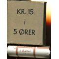 -6- Lott 6 stk. myntruller 5 rer 1941-1944, VK - 1 pakke med 6 uoriginale myntruller, med 50 mynter hver. Til sammen 300 mynter. 2 stk. ruller 1941, 1 stk. rulle 1942, 1 stk. rull 1943 og 2 stk. ruller 1944. / Numisma Mynthandel A/S: kr.  265,-