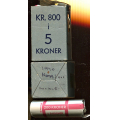 -15- Lott 4 stk. myntruller 5 kroner 1970, speilglans - 4 uoriginale myntruller. Til sammen 160 mynter. Speilglans / Numisma Mynthandel A/S: kr.  5000,-