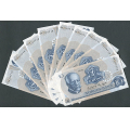 -40- Lott 9 stk. 10 kr. 1979BI, i rekkef, Kv. 0 - (2471844-52) / Numisma Mynthandel A/S: kr.  92,-
