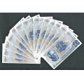 -41- Lott 18 stk. 10 kr. 1979BP, Kv. 01-0/01 - (2596601-5, 2596608-9, 2596611-12, 2596615-18, 3177780-82 & 5103404-5) / Numisma Mynthandel A/S: kr.  143,-