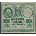 -3- 50 kroner 1957C, kv. 1/1- - Presset. Vannmerke type 1. / Numisma Mynthandel A/S: kr.  105,-