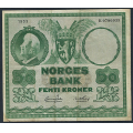 -22- 50 kroner 1953B, kv. 1-. - Presset. / Numisma Mynthandel A/S: kr.  300,-
