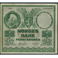 -40- 50 kroner 1950A, kv. 1- - Presset. / Numisma Mynthandel A/S: kr.  104,-