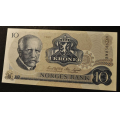 10 kr. 1981 B W  * kv.  0 Katv. kr.90 * - Bilder er sedellen du fr.Kv. 0. / Tore Rimstad: kr.  30,-