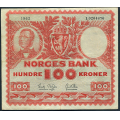 -1- 100 kroner 1962I, kv. 1/1- / Numisma Mynthandel A/S: kr.  100,-