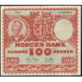-3- 100 kroner 1962I, kv. 1. / Numisma Mynthandel A/S: kr.  155,-