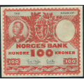 -5- 100 kroner 1961H, kv. 1/1+ / Numisma Mynthandel A/S: kr.  159,-