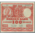 -7- 100 kroner 1961H, kv. god 1 / Numisma Mynthandel A/S: kr.  100,-