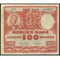 -19- 100 kroner 1958G, kv. 1/1+ / Numisma Mynthandel A/S: kr.  166,-