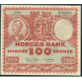 -28- 100 kroner 1956E, kv. 1 / Numisma Mynthandel A/S: kr.  150,-