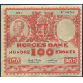 -3- 100 kroner 1955D, kv. 1- / Numisma Mynthandel A/S: kr.  111,-