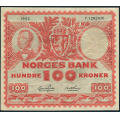 -10- 100 kroner 1953C, kv. 1- / Numisma Mynthandel A/S: kr.  105,-