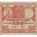 -20- 100 kroner 1950A, kv. god 1 / Numisma Mynthandel A/S: kr.  116,-