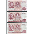 -4- Lott 7 stk. 100 kr. 1962-65, VK - 1962A, 1963A, 1963B, 1964B, 1964C, 1965D Brofoss Ottesen & 1965E

Kv. 1/1+ til 1+/01 / Numisma Mynthandel A/S: kr.  737,-