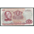 -5- 100 kr. 1968Z, erstatning, 8-million, kv. 1/1+, S / Numisma Mynthandel A/S: kr.  464,-