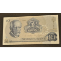 10 kr. 1981 BV   * Kv. 01. Katv. kr. 65 ** - Bilder er sedellen du fr. Pen usirkulert kv. 01. Vurder fra bilder. IKKE SALR. / Tore Rimstad: NOK  25,-