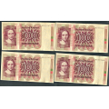 -19- Lott 4 stk. 100 kr. 1977H, VK - HA, HB, HC & HD. 

Kv. 1/1- til 1/1+ / Numisma Mynthandel A/S: kr.  1,-