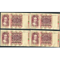 -26- Lott 4 stk. 100 kr. 1979H, VK - HH, HI, HJ & HK. 

Kv. 1/1- til 1/1+ / Numisma Mynthandel A/S: kr.  210,-