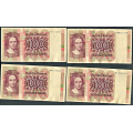 -32- Lott 4 stk. 100 kr. 1980H, VK - HK, HL, HM & HN. 

Kv. 1/1- til 1/1+ / Numisma Mynthandel A/S: kr.  4,-