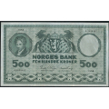 -11- 500 kroner 1958A, kv. god 1. / Numisma Mynthandel A/S: kr.  1003,-