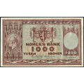 -22- 1000 kroner 1972A, kv. 1+ / Numisma Mynthandel A/S: kr.  1478,-