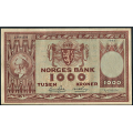 -24- 1000 kroner 1953A, kv. 1/1- / Numisma Mynthandel A/S: kr.  308,-