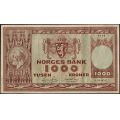 -25- 1000 kroner 1949A, kv. 1/1- / Numisma Mynthandel A/S: kr.  1103,-