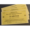 10 kr. Svalbard Serie Rr 1976 * Kv.0 * Nr. rekkeflge* - Bilder er sedlene. Pris Kjp N er en (1) seddel. Ved kjp av flere er de i nr. rekkeflge. IKKE SALR. / Tore Rimstad: NOK  290,-