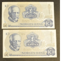 10 kr. 1973 Q Z  Erst. kv. 01 * Katv. kr. 480 * - Bilder er sedlene. Pris KJP N er en (1) sedell. Ved kjp av flereer de i nr. rekkeflge. God rgang dette.Ikke salr. / Tore Rimstad: NOK  270,-