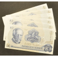10 kr. 1982 CG * Kv. 0. Nr. rekkeflge. - Bilder er sedlene. Pene usirkulert i kv 0. Pris KJP N er en (1) sedell. Ved kjp av flere er de i nr. rekkeflge. IKKE SALR. / Tore Rimstad: NOK  45,-