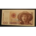 100 kr. 1995 ** K. 0  ** Katv. kr. 320 ** - Bilder er sedellen du fr. Kvalitet 0. Vurder ogs fra bilder. IKKE SALR. / Tore Rimstad: NOK  170,-