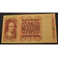 100 kr. 1977 AA *Kv.0* Lavt serienr*Sjeldent** - Bilder er sedellen du fr. Vurder ogs fra bilder. Sjeldent lavt serie nr.Tidligere Skanfil som kv.0 Bevis medflger. (bilde 3)Ikke salr. / Tore Rimstad: NOK  600,-