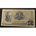 10 kr. 1984 C D ** Kv. 0  ** Katv. kr. 80 ** - Bilder er sedellen du fr. Kv. 0 ** Vurder ogs fra bilder. / Tore Rimstad: NOK  35,-