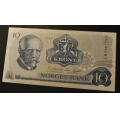 10 kr. 1984 C H ** Kv. 0  ** Katv. kr. 80 ** - Bilder er sedellen du fr. Kv. 0. Vurder ogs fra bilder. / Tore Rimstad: NOK  35,-