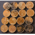 Alle 20 kr. minnemynter* 16 stk. Katalogv. kr.1060 ** - Bilder er myntene fra rullen.16 stk inkl. den siste 2024 Magnus Lagabter.  De er tatt direkte fra originale ruller og er garantert i kv.0. IKKE SALR.Katalogverdi kr. 1060 * / Tore Rimstad: NOK  650,-