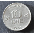 10 re 1922 mulig Usirkulert ? - Bilder er mynten du fr. Lite kh. advers. Vurder  fra bilder. / Tore Rimstad: kr.  1,-