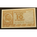 10 kr. 1963   * Kv. 01 * Katv. kr. 140 ** - Bilder er sedellen  du fr. Svak midtbrett. Vurder fra bilder. IKKE SALR. / Tore Rimstad: NOK  40,-