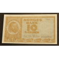 10 kr. 1965 F * Kv. 0.  Katv. kr. 240 * - Bilder er sedellen  du fr. Pen kv. 0.  Vurder fra bilder. IKKE SALR. / Tore Rimstad: NOK  90,-