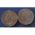 5 kr. 1971 Kv. 0 fra original rull. Katv. kr. 275 - Bilder er likt med auksjon og er fra mynter i rullen. Tas direkte fra rull. KJP N ER EN (1) MYNT. Du velger  antall. Katalogverdi HK kr.275,- IKKE SALR. / Tore Rimstad: NOK  90,-