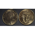 5 kr. 1970 Kv. 0 fra original rull. Katv. HK  kr.225,- - Bilder er likt med auksjon og er fra mynter i rullen. Tas direkte fra original rull. Pris  KJP N ER EN (1) MYNT. Du velger antall.  IKKE SALR. / Tore Rimstad: NOK  90,-