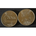20 kr. 1996  * Kv. 0* Fra original rull. *Katv. kr.100* - Bilde er fra mynter i rullen. Kv.0. Tas direkte fra rullen og settes i Hartberger rammer. Ikke salr / Tore Rimstad: NOK  50,-