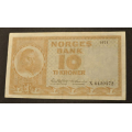 10 kr. 1971 X * Erstatning * Kv. 1+ * Katv. kr. 190 * - Bilder er sedellen du fr.Vurder og og by fra bilder.IKKE SALR. / Tore Rimstad: NOK  70,-