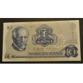 10 kr. 1973 A L ** Kv. 01 ** Katv. kr. 90 ** - Bilder er sedellen du fr. Vurder fra bilder. IKKE SALR. / Tore Rimstad: NOK  30,-