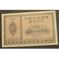 2 kr.  1950 G  * Kv. 01 ** Katv. kr. 850 ** - Bilder er sedellen du fr. Pen usirkulert.  Vurder fra bilder. IKKE SALR. / Tore Rimstad: NOK  500,-