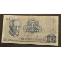 10 kr.1979  H i * Kv. 1/1- * Katv. kr. 90 ** - Bilder er sedellen du fr. Vurder fra bilder. IKKE SALR. / Tore Rimstad: NOK  30,-