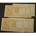 10 kr. 1971 B  * Kv.0/0- * Katv. kr. 160 ** - Bilder er sedlene. Pene usirkulert i kv. 0/0-. Vurder ogs fra bilder. Pris KJP N er en (1) sedell. Ved kjp a flere er de i nr. rekkeflge. Du velger antall. IKKE SALR. / Tore Rimstad: NOK  60,-