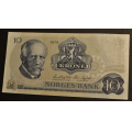 10 kr. 1978 BO  * Kv. 0- ** Katv. kr. 170 ** - Bilder er sedellen du fr. Pen usirkulert i kv. 0-. IKKE SALR. / Tore Rimstad: NOK  70,-