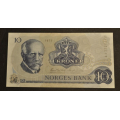 10 kr. 1975 Litra AA  * Kv.0 * Katv. kr. 130 ** - Bilder er sedellen du fr. Pen i kv.0. IKKE SALR. / Tore Rimstad: NOK  70,-