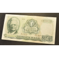 50 kr. 1976 H * Kv. 0/01 * Katv. kr. 350 ** - Bilder er sedellen du fr. Vurder ogs fra bilder. / Tore Rimstad: kr.  53,-