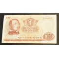 100 kr. 1966 E * Kv. 0/01  * Katv. kr.850 * - Bilder er sedellen du fr. Lavt opplag. Vurder ogs fra bilder. / Tore Rimstad: kr.  105,-